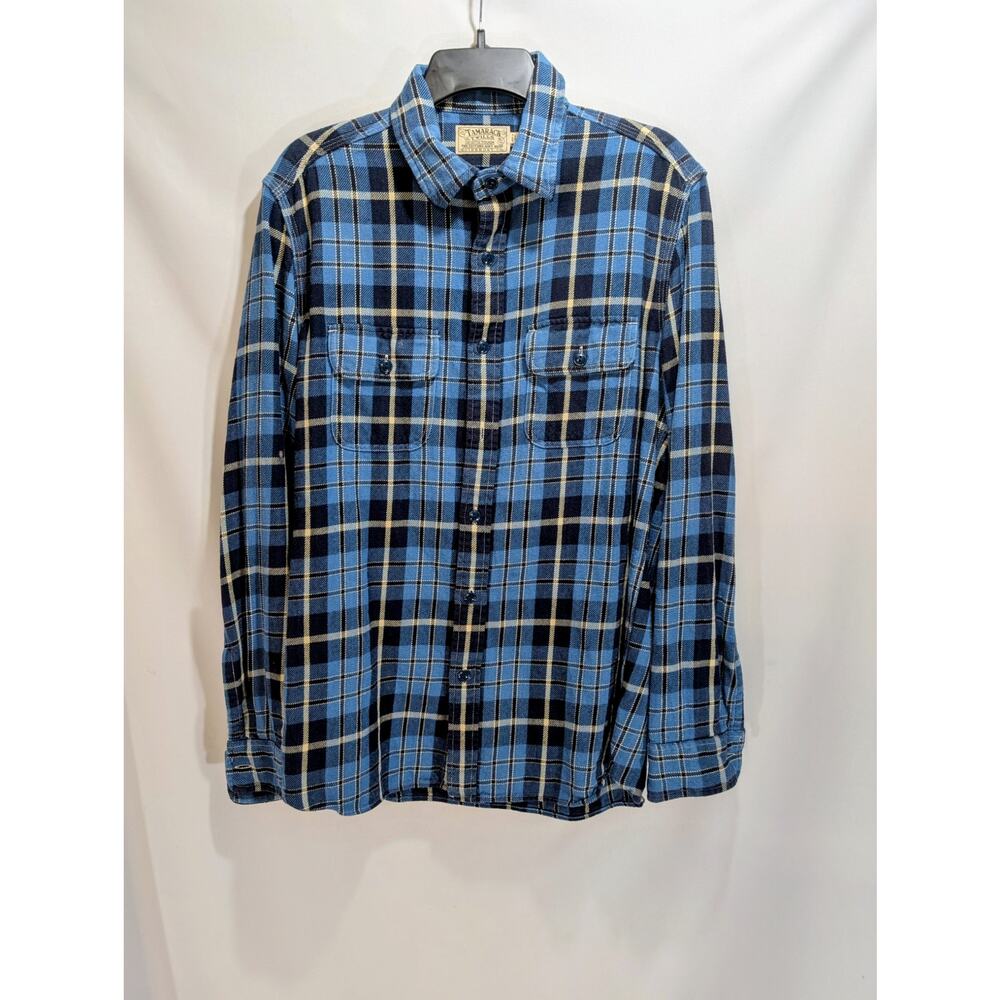 Guideboat Co Tamarack Twills Blue Plaid Flannel Shirt Size M